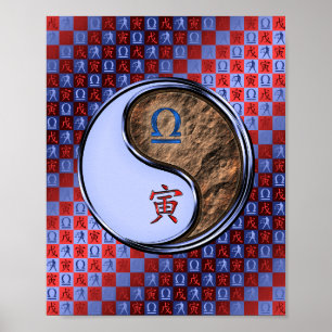 Weegschaal & Aarde Tijger Poster
