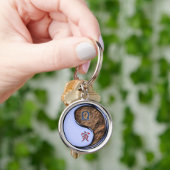 Weegschaal & Aarde Tijger Sleutelhanger (Hand)