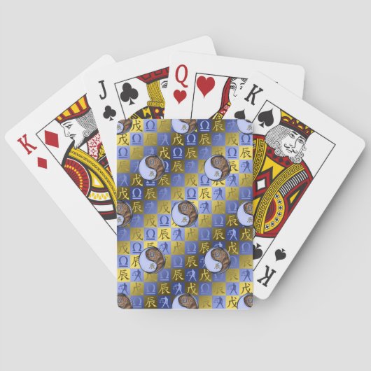 Weegschaal & Aardedraak Pokerkaarten (Achterkant)