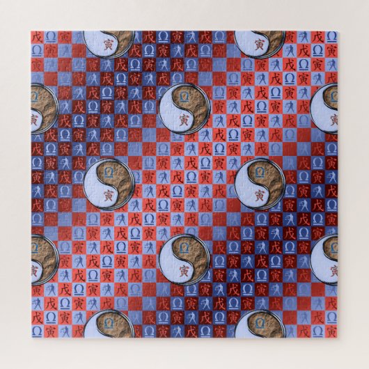 Weegschaal & Aardetijger Legpuzzel (Verticaal)