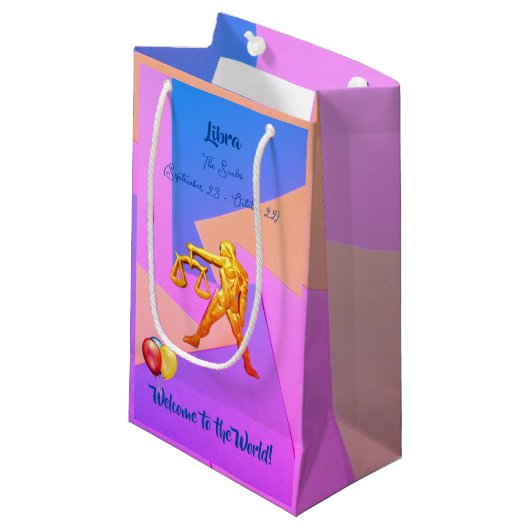 Weegschaal Baby De kalveren (van 23 tot 22 okt.) Klein Cadeauzakje (Voorkant Gekanteld)