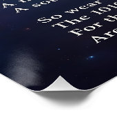 Weegschaal Balans Gedicht Decoratief Glanzend Post Perfect Poster (Hoek)