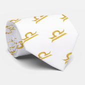 Weegschaal, Balans Gouden Dierenriemteken Stropdas (Opgerold)