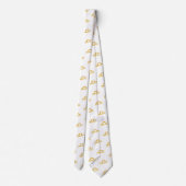 Weegschaal, Balans Gouden Dierenriemteken Stropdas (Achterkant)