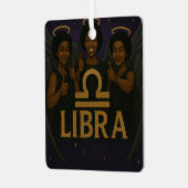 Weegschaal Black Angel Zodiac Ornament (Voorkant links)