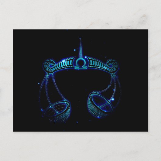 Weegschaal Briefkaart (Voorkant)