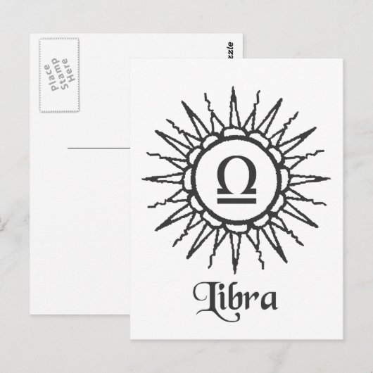 Weegschaal Briefkaart (Voorkant / Achterkant)