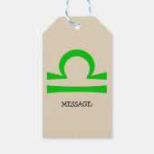 Weegschaal Cadeaulabel (Achterkant)