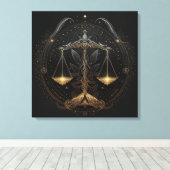 Weegschaal Canvas Art (Insitu (Houten vloer))