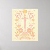 Weegschaal Celestial Zodiac Pastel Dreams Wall Art Canvas Afdruk (Voorkant)