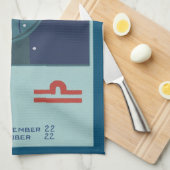 Weegschaal Constellatie  Zodiac Astrologie Theedoek (Quarter Fold)