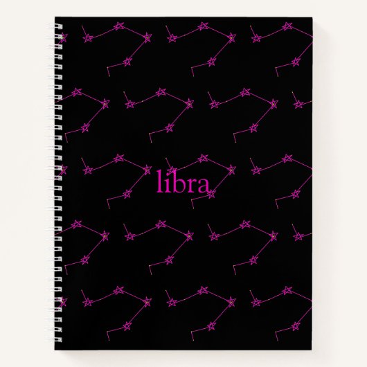 Weegschaal Constellation Hardcover Spiraal Schetsb Notitieboek (Voorkant)