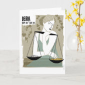 Weegschaal de Dierenriem van Schalen Kaart (Gele Bloem)