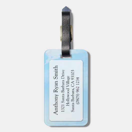 Weegschaal de schalen lucht horoscoop id bagagelab bagagelabel (Achterkant verticaal)