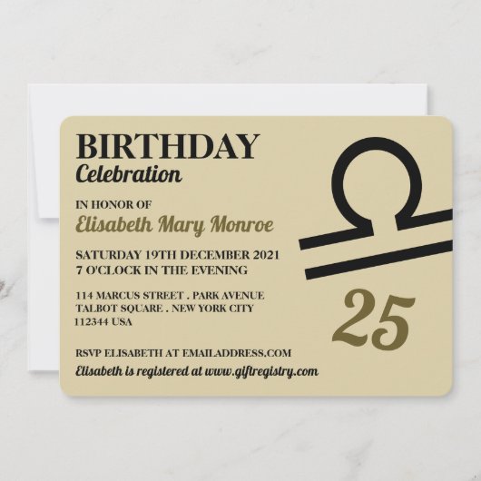 Weegschaal, de weegschaal, sterrenbeeld sterrenbee kaart (Voorkant)