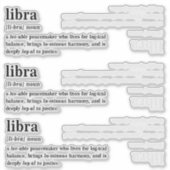 Weegschaal Definitie Esthetisch Astrologie Cadeau Sticker (Voorkant)
