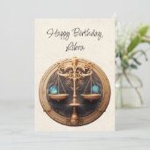 Weegschaal Dierenriem Minimalistische Verjaardag F (Staand voorkant)