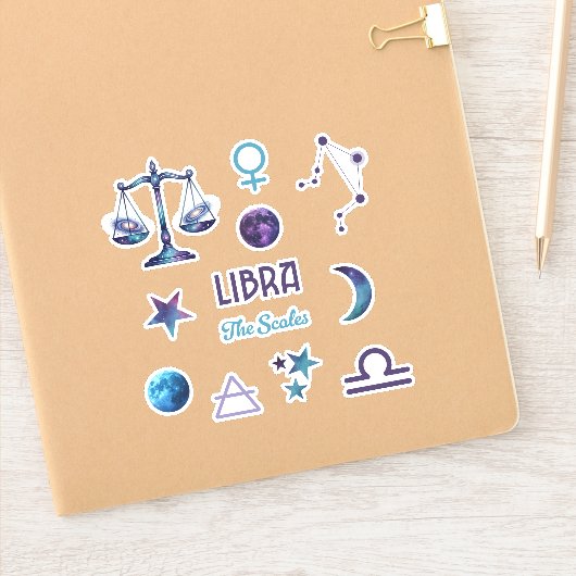 Weegschaal Dierenriem Sticker Collectie (Notitieboek)
