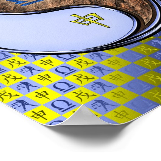 Weegschaal en Aardaap Poster (Hoek)