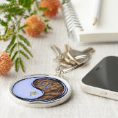 Weegschaal en Aardaap Sleutelhanger (Zijkant)