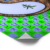 Weegschaal en aardgeit poster (Hoek)