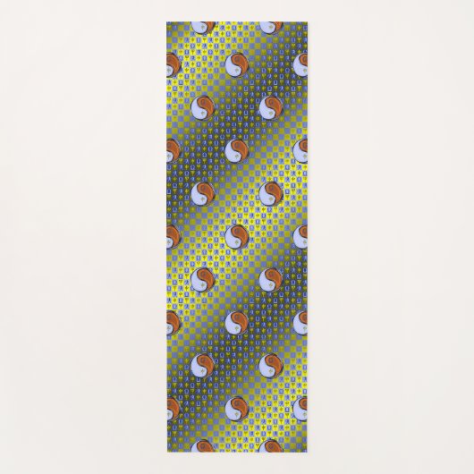 Weegschaal en houten aap yogamat (Voorkant)