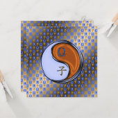 Weegschaal en houten rat kaart (Voorkant / Achterkant in situ)