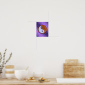 Weegschaal en houten zwijn poster (Keuken)