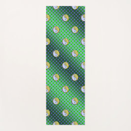 Weegschaal en metalen geit yogamat