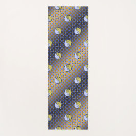 Weegschaal en metalen paard yogamat