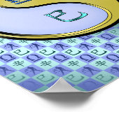 Weegschaal en metalen slang poster (Hoek)