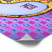 Weegschaal en vuurhaan poster (Hoek)