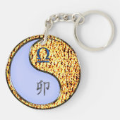 Weegschaal en vuurkonijn sleutelhanger (Achterkant)