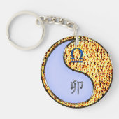 Weegschaal en vuurkonijn sleutelhanger (Voorkant)