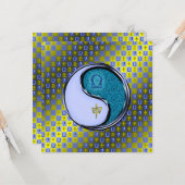 Weegschaal en wateraap kaart (Voorkant / Achterkant in situ)