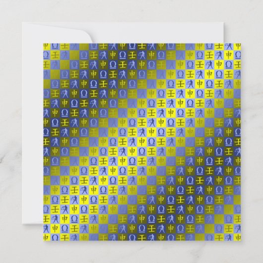 Weegschaal en wateraap kaart (Achterkant)