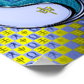 Weegschaal en wateraap poster (Hoek)