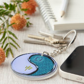 Weegschaal en wateraap sleutelhanger (Voorkant Rechts)