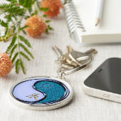 Weegschaal en waterdraak sleutelhanger (Zijkant)