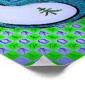 Weegschaal en watergeit poster (Hoek)