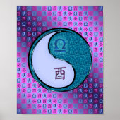 Weegschaal en waterhaan poster (Voorkant)