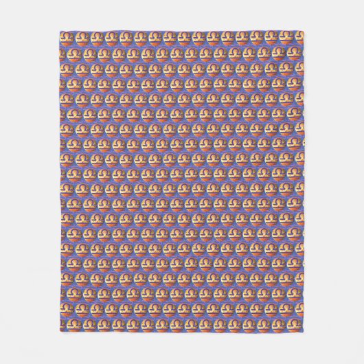 Weegschaal Fleece Deken (Voorkant)