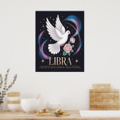 Weegschaal geboren om glanzend Poster te laten sch (Keuken)