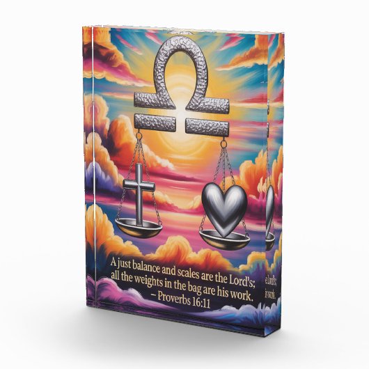 Weegschaal Geloof en Liefde Fotoblok (Rechts)