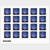 Weegschaal | Gepersonaliseerde zodiac-constellatie Vierkante Sticker (Vel)