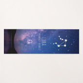 Weegschaal | Gepersonaliseerde zodische astrologie Yogamat (Voorkant (horizontaal))
