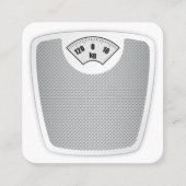 weegschaal | gezondheidsfitness afsprakenkaartje (Voorkant)