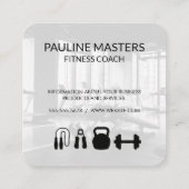 weegschaal | gezondheidsfitness afsprakenkaartje (Achterkant)