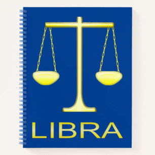 Weegschaal Gouden Schalen Sterrenbeeld Notitieboek