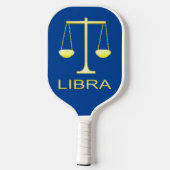 Weegschaal Gouden Schalen Sterrenbeeld Pickleball Paddle (Achterkant)